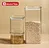 rectangular glass jar with bamboo lid